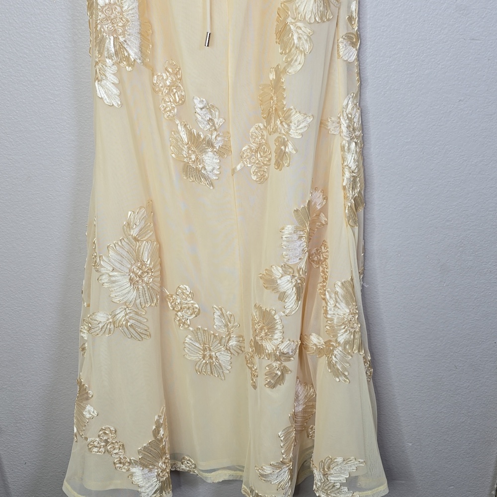 Babyboo Nefertiti Elegant Floral Shaped Ribon Embroidered Underwire Maxi Dress L - Picture 11 of 14